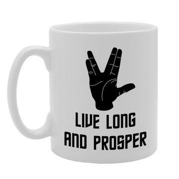 Live Long And Prosper   Printed Tea Coffee Ceramic  Mg768 - Funny Printed Coffee Mug - Great Gift Idea