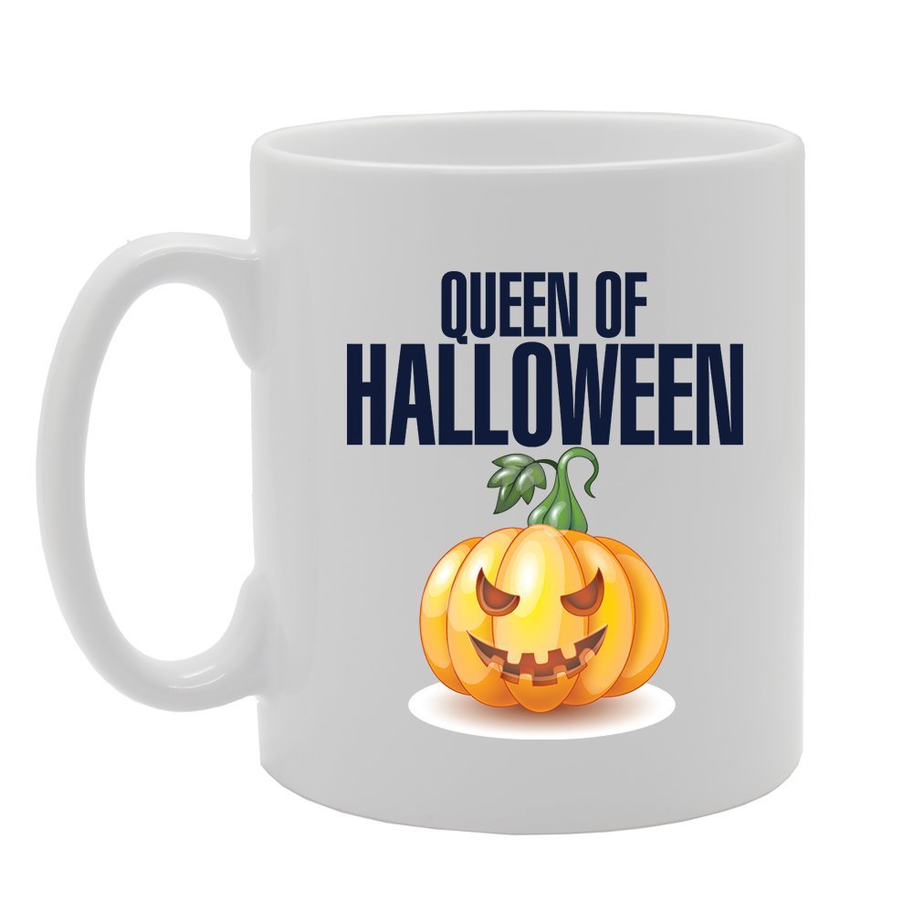 Halloween - Queen Of Halloween   Printed Tea Coffee Ceramic  Mg3837 - Funny Printed Coffee Mug - Great Gift Idea