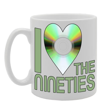 I Love Nineties/Old Times   Printed Ceramic Tea Coffee  Mg043 - Funny Printed Coffee Mug - Great Gift Idea