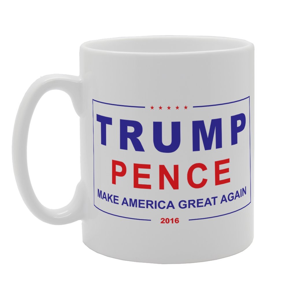 Trump Pence Make America Great Again   Printed Tea Coffee Ceramic  Mg3213 - Funny Printed Coffee Mug - Great Gift Idea