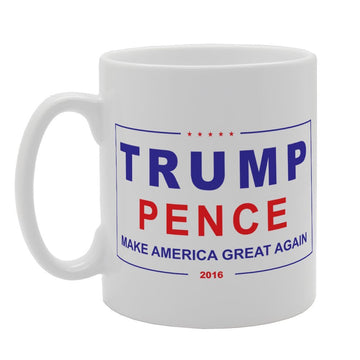 Trump Pence Make America Great Again   Printed Tea Coffee Ceramic  Mg3213 - Funny Printed Coffee Mug - Great Gift Idea