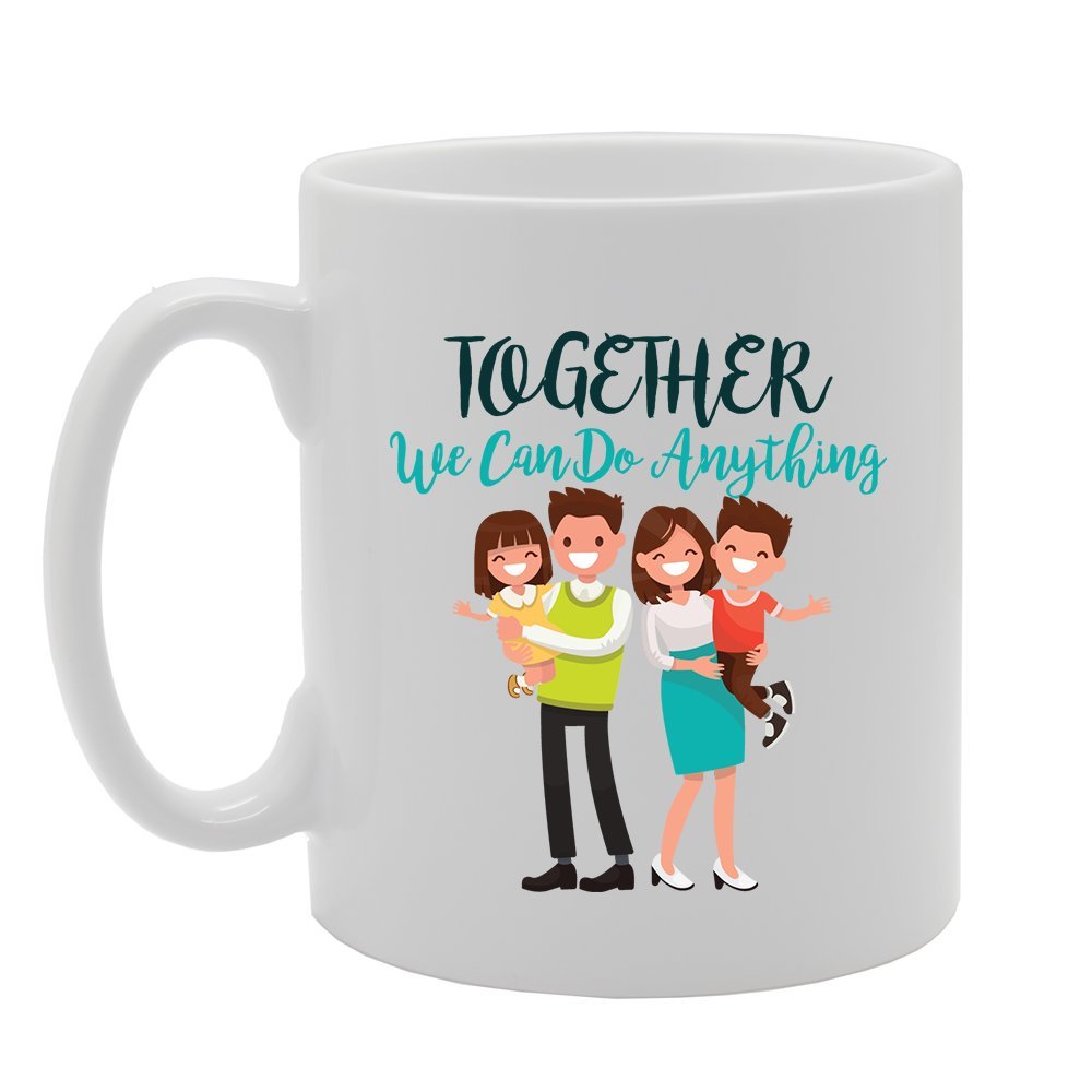 Together We Can Do Anything   Printed Tea Coffee Ceramic  Mg4127 - Funny Printed Coffee Mug - Great Gift Idea