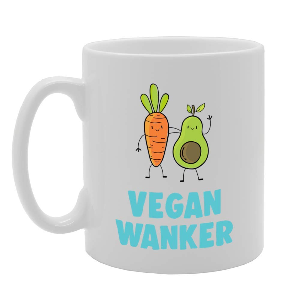 Vegan Wanker   Printed Tea Coffee Ceramic  Mg4658 - Funny Printed Coffee Mug - Great Gift Idea