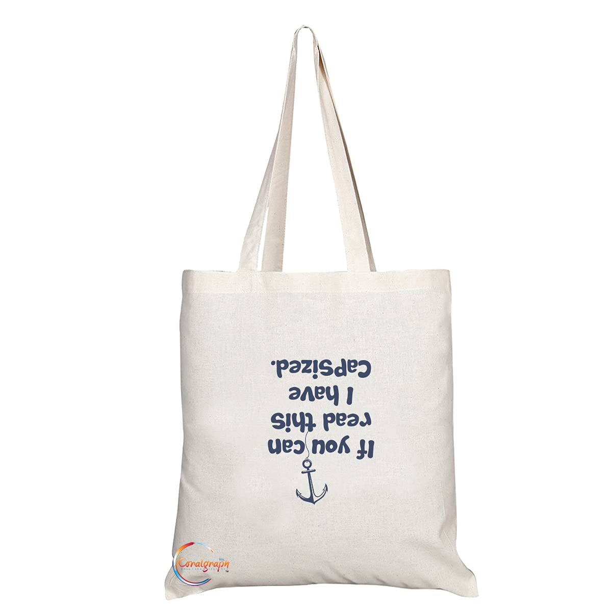 TB722 If You Can Read This I Have Capsized Novelty Present Gift Printed Eco-Friendly Stylish Long Handled Tote Shoulder Bag
