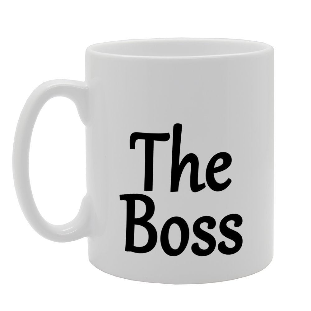 The Boss   Printed Tea Coffee Ceramic  Mg1091 - Funny Printed Coffee Mug - Great Gift Idea