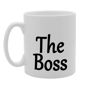 The Boss   Printed Tea Coffee Ceramic  Mg1091 - Funny Printed Coffee Mug - Great Gift Idea