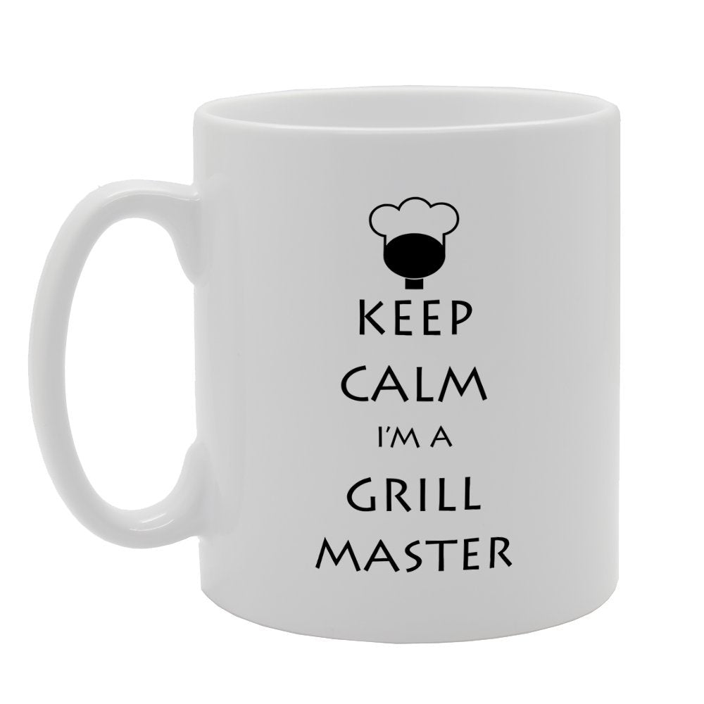 Keep Calm Im A Grill Master   Printed Tea Coffee Ceramic  Mg1918 - Funny Printed Coffee Mug - Great Gift Idea