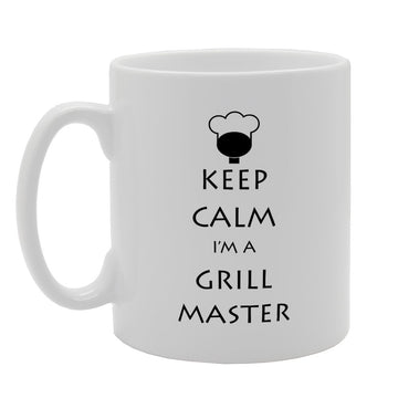 Keep Calm Im A Grill Master   Printed Tea Coffee Ceramic  Mg1918 - Funny Printed Coffee Mug - Great Gift Idea