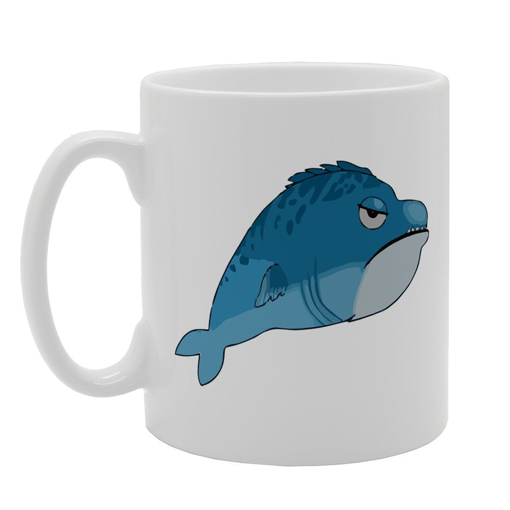 Delf Angry Fish   Printed Tea Coffee Ceramic  Mg2478 - Funny Printed Coffee Mug - Great Gift Idea