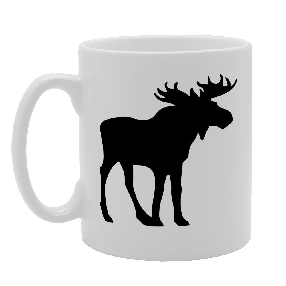 Deer Moose Together   Printed Tea Coffee Ceramic  Mg1460 - Funny Printed Coffee Mug - Great Gift Idea