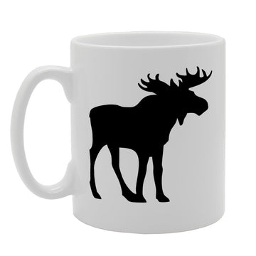 Deer Moose Together   Printed Tea Coffee Ceramic  Mg1460 - Funny Printed Coffee Mug - Great Gift Idea