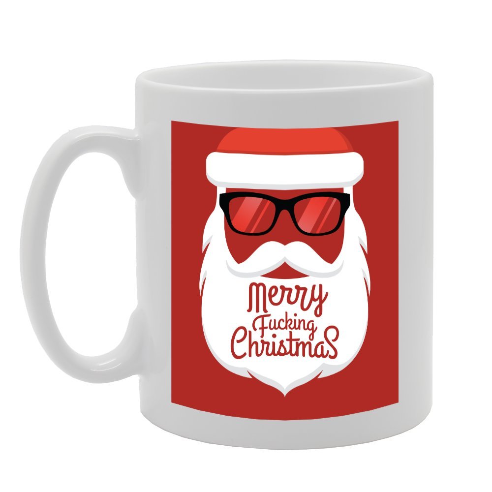 Merry F**King Christmas   Printed Tea Coffee Ceramic  Mg3652 - Funny Printed Coffee Mug - Great Gift Idea
