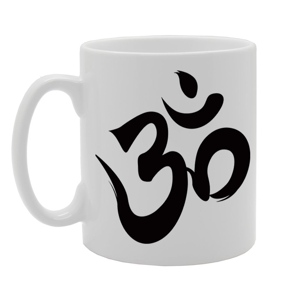 Ohm/Peace/Yoga   Printed Tea Coffee Ceramic  Mg272 - Funny Printed Coffee Mug - Great Gift Idea