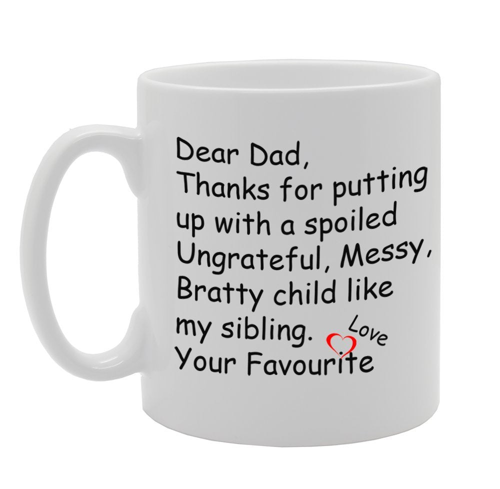 Dad Love    Printed Tea Coffee Ceramic  Mg912 - Funny Printed Coffee Mug - Great Gift Idea