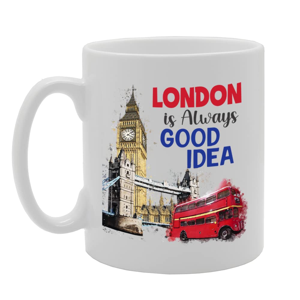 -   Printed Coffee Ceramic  Featuring Great Britain 4 Design (Big Ben) Mg6431 - Funny Printed Coffee Mug - Great Gift Idea