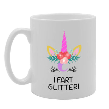 I Fart Glitter Unicorn   Printed Tea Coffee Ceramic  Mg4730 - Funny Printed Coffee Mug - Great Gift Idea