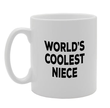World'S Coolest Niece   Printed Tea Coffee Ceramic  Mg1362 - Funny Printed Coffee Mug - Great Gift Idea
