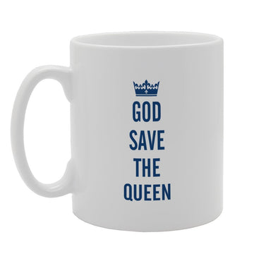 God Save The Queen   Printed Tea Coffee Ceramic  Mg2667 - Funny Printed Coffee Mug - Great Gift Idea
