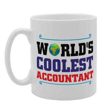World'S Coolest Accountant   Printed Tea Coffee Ceramic  Mg4006 - Funny Printed Coffee Mug - Great Gift Idea