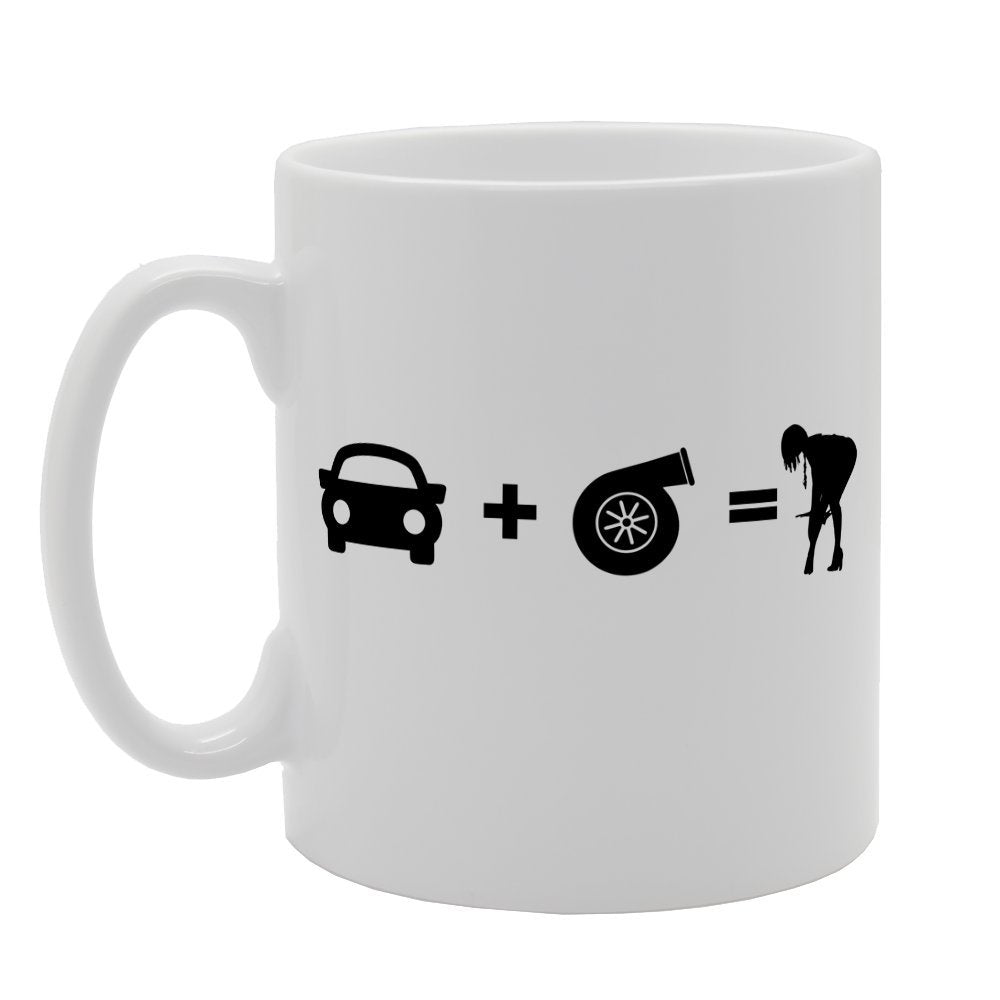 Auto Turbo Girl   Printed Tea Coffee Ceramic  Mg1242 - Funny Printed Coffee Mug - Great Gift Idea