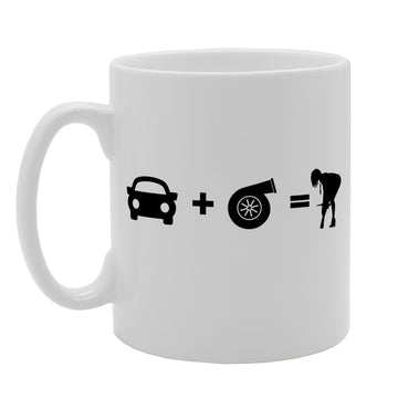 Auto Turbo Girl   Printed Tea Coffee Ceramic  Mg1242 - Funny Printed Coffee Mug - Great Gift Idea