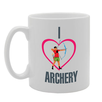 I Love Archery   Printed Tea Coffee Ceramic  Mg2788 - Funny Printed Coffee Mug - Great Gift Idea