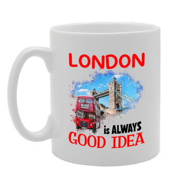 -   Printed Coffee Ceramic  Featuring Great Britain 4 Design (Routemaster) Mg6431 - Funny Printed Coffee Mug - Great Gift Idea