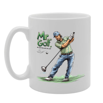 11Oz Ceramic  Featuring Popular Sports Designs From Around The World – Ideal For Sports Fans And Enthusiasts (Golf Mg6560) - Funny Printed Coffee Mug - Great Gift Idea