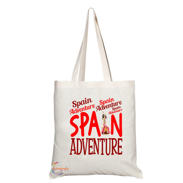 TB1501 Spain Flamenco Style Novelty Present Gift Printed Tourist Tote Shoulder Souvenir Gift Bag