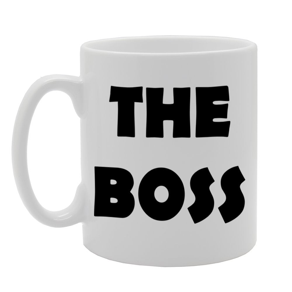 The Boss   Printed Tea Coffee Ceramic  Mg1130 - Funny Printed Coffee Mug - Great Gift Idea