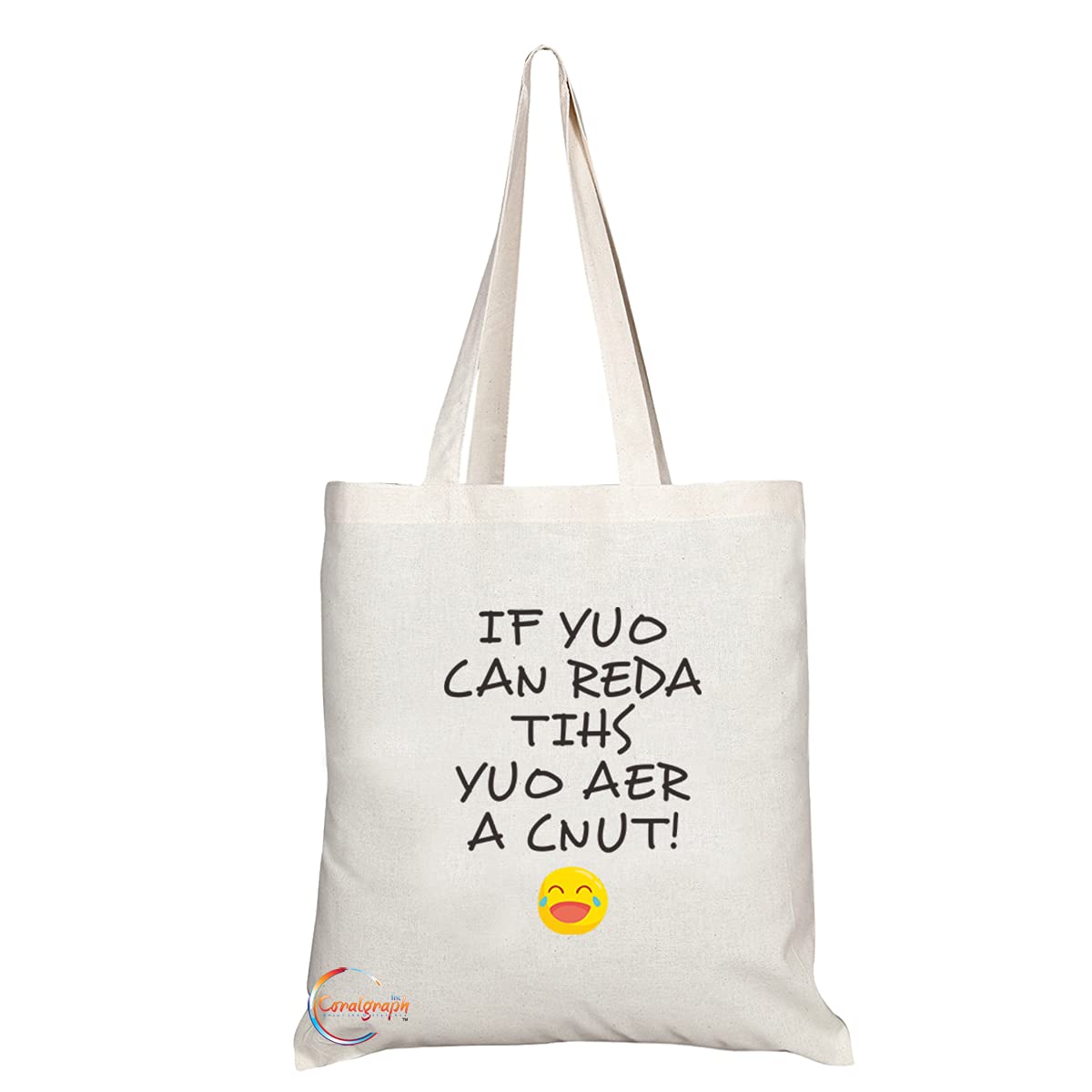 TB1109 If You Can Read This You Are a C**t Novelty Present Gift Printed Eco-Friendly Stylish Long Handled Tote Shoulder Bag