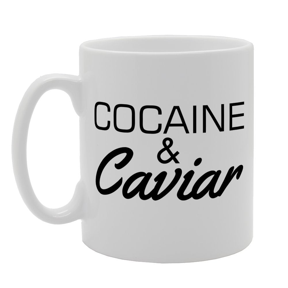 Cocaine & Caviar   Printed Tea Coffee Ceramic  Mg1428 - Funny Printed Coffee Mug - Great Gift Idea