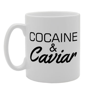 Cocaine & Caviar   Printed Tea Coffee Ceramic  Mg1428 - Funny Printed Coffee Mug - Great Gift Idea