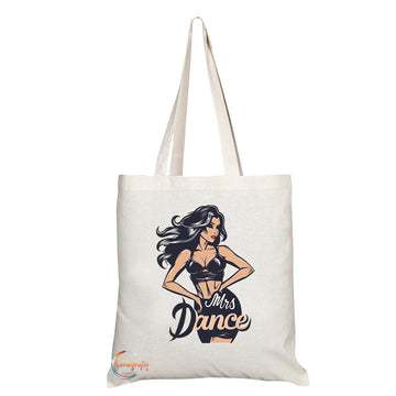 TB1740 Mrs Dance Tote Bag - Great for Married Dancers, Dance Enthusiasts, Performers - Sustainable, Stylish, Long Handled, Durable and Reusable