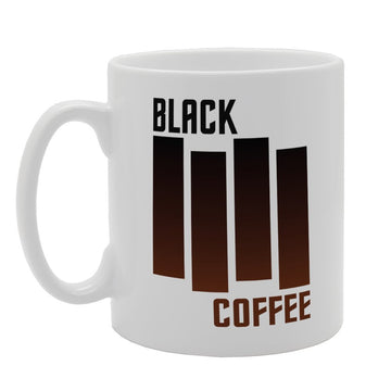 Black Coffee Illustration Bars   Printed Tea Coffee Ceramic  Mg3300 - Funny Printed Coffee Mug - Great Gift Idea