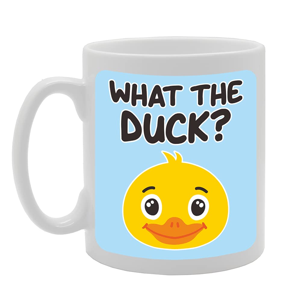 What The Duck   Printed Tea Coffee Ceramic  Mg5119 - Funny Printed Coffee Mug - Great Gift Idea