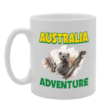 Australia Adventure Koala Bear Souvenir   Tea Coffee Ceramic  Mg5673 - Funny Printed Coffee Mug - Great Gift Idea