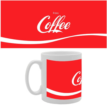 Enjoy Coffee   Printed Tea Coffee Ceramic  Mg2690 - Funny Printed Coffee Mug - Great Gift Idea