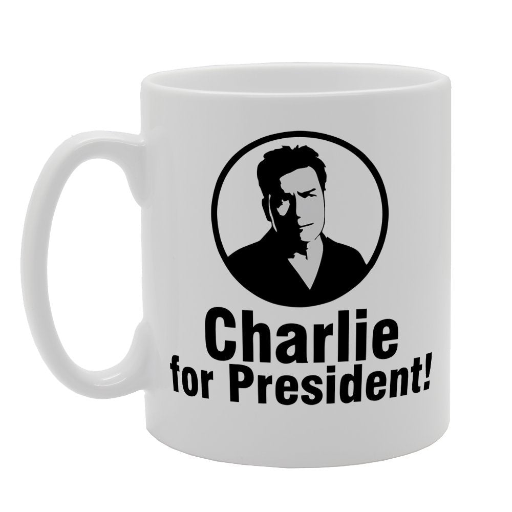 Charlie For President!   Printed Tea Coffee Ceramic  Mg1419 - Funny Printed Coffee Mug - Great Gift Idea