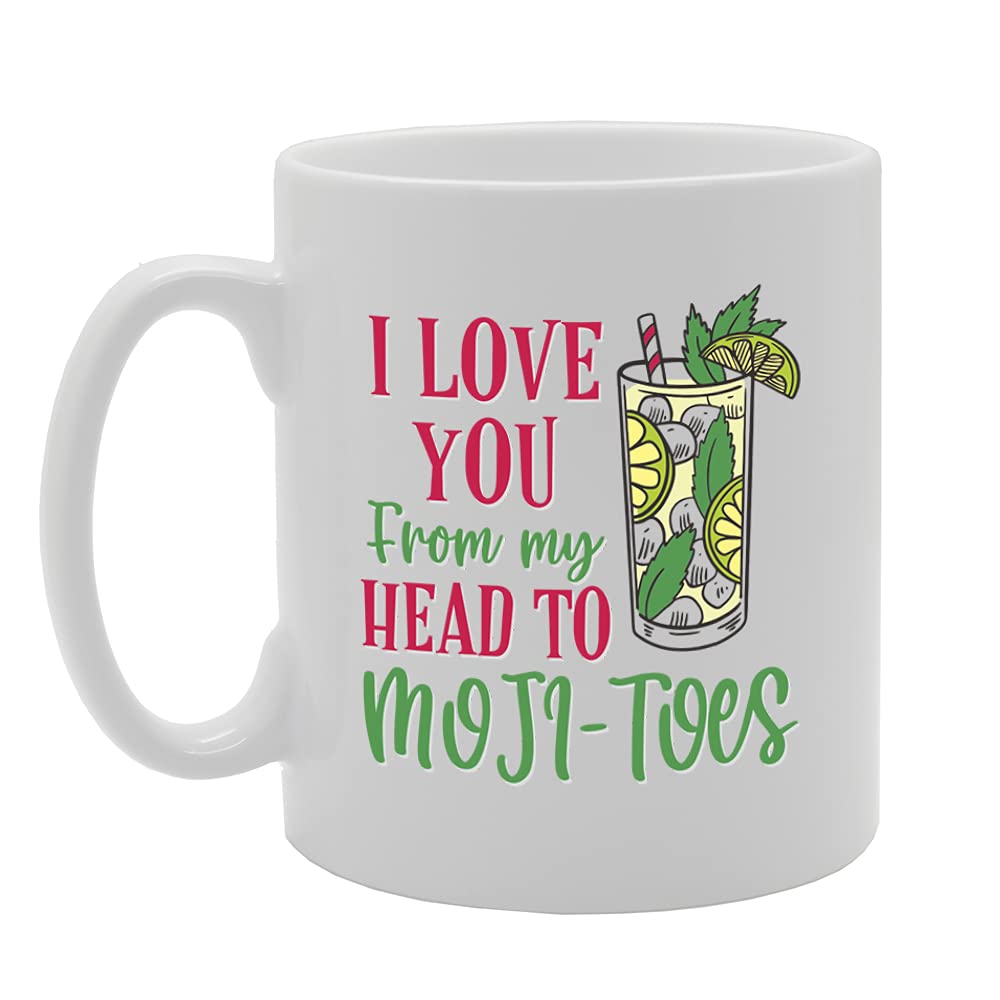 I Love You From My Head To My Moji-Toes Tea   Printed Tea Coffee Ceramic  Mg5419 - Funny Printed Coffee Mug - Great Gift Idea