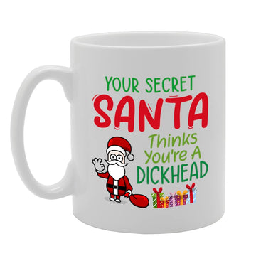 Secret Santa Di*K Head   Printed Tea Coffee Ceramic  Mg5527 - Funny Printed Coffee Mug - Great Gift Idea