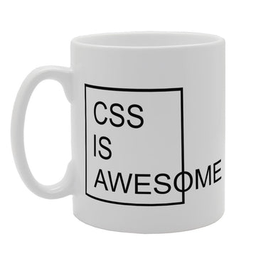 Css Is Awsome   Printed Tea Coffee Ceramic  Mg3280 - Funny Printed Coffee Mug - Great Gift Idea