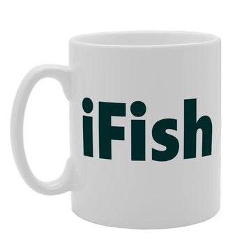 Ifish I Fish Funny Logo Style   Printed Tea Coffee Ceramic  Mg1975 - Funny Printed Coffee Mug - Great Gift Idea