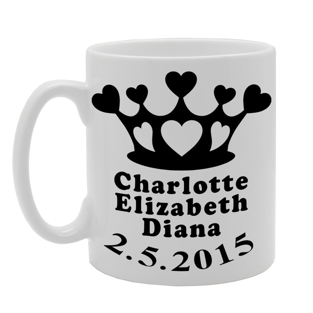 Charlotte Elizabeth Diana 02/05/2015   Printed Ceramic Tea Coffee  Mg018 - Funny Printed Coffee Mug - Great Gift Idea
