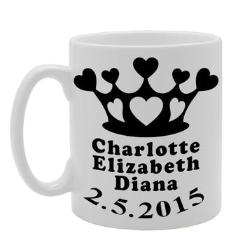 Charlotte Elizabeth Diana 02/05/2015   Printed Ceramic Tea Coffee  Mg018 - Funny Printed Coffee Mug - Great Gift Idea