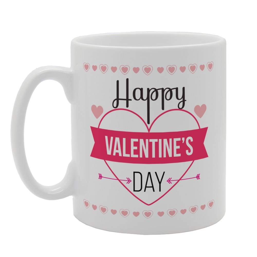 Valentine'S Day - Happy Valentine'S Day   Printed Tea Coffee Ceramic  Mg3718 - Funny Printed Coffee Mug - Great Gift Idea