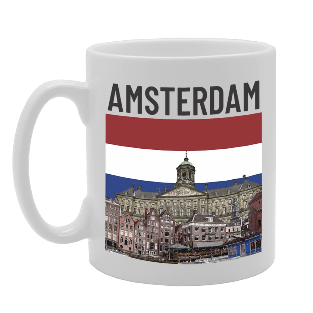Amsterdam Netherlands - A   Printed Tea Coffee Ceramic  Mg5689 - Funny Printed Coffee Mug - Great Gift Idea
