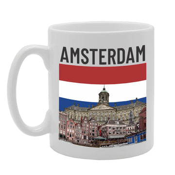 Amsterdam Netherlands - A   Printed Tea Coffee Ceramic  Mg5689 - Funny Printed Coffee Mug - Great Gift Idea