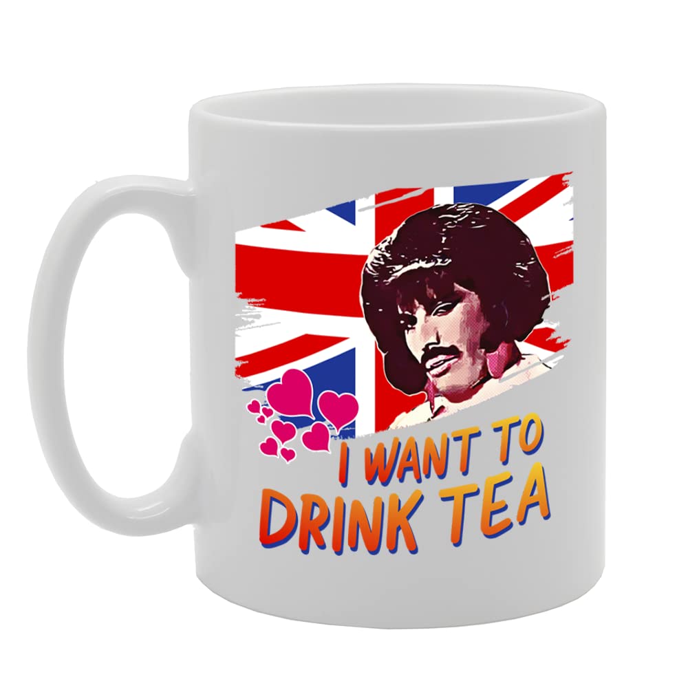 I Want To Drink Tea   Printed Tea Coffee Ceramic  Mg5554 - Funny Printed Coffee Mug - Great Gift Idea