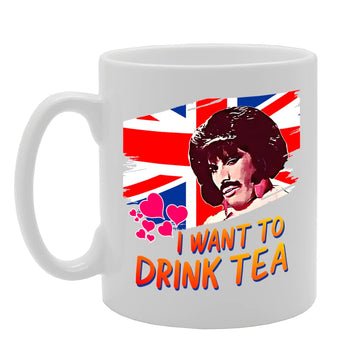 I Want To Drink Tea   Printed Tea Coffee Ceramic  Mg5554 - Funny Printed Coffee Mug - Great Gift Idea